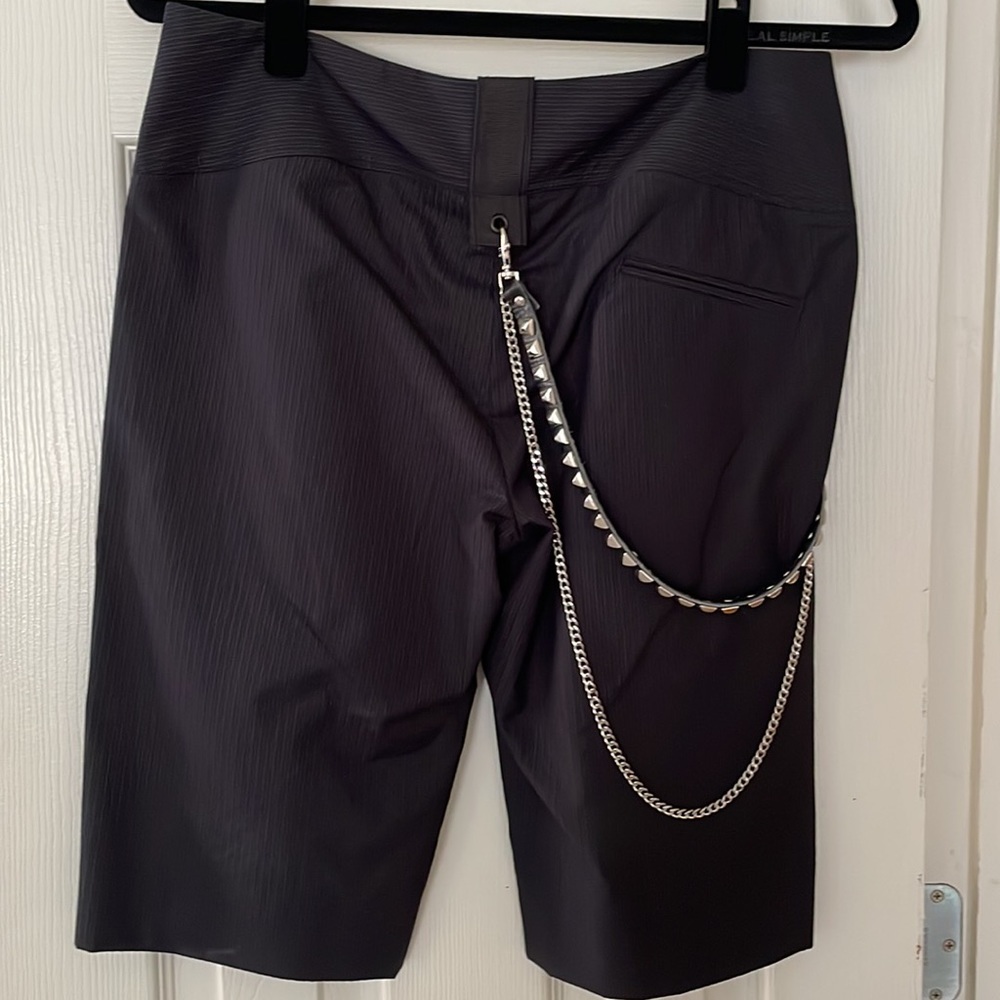 FRENCH MADE PINSTRIPE BERMUDA SHORTS BY BILL TORNADE - Picture 3 of 7